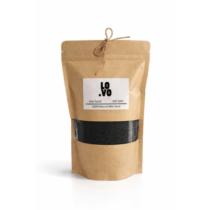 LOVO black wax sand candle luxury modern eco candle UAE Dubai