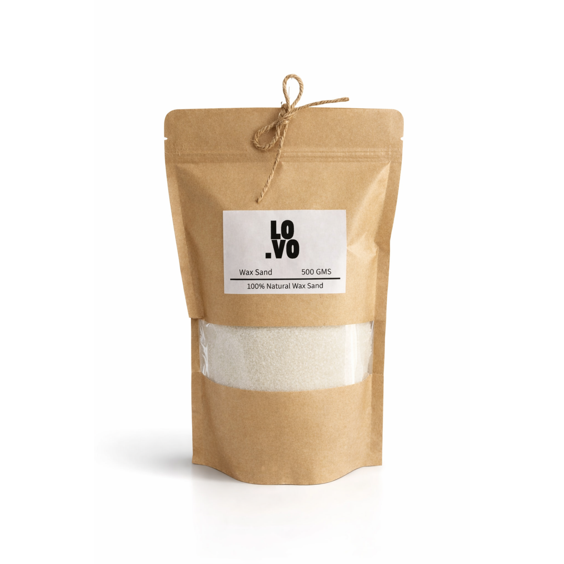 LOVO white wax sand candle eco-friendly DIY candle UAE Dubai